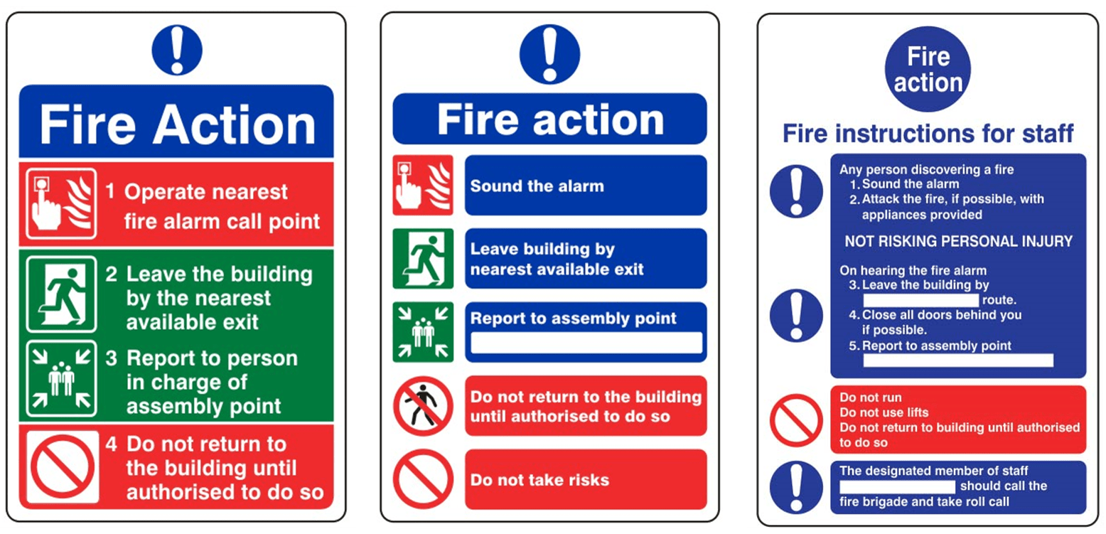 Fire safety signs - a simple guide to regulations