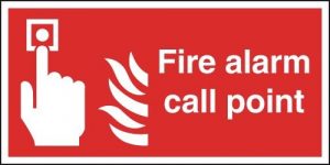 fire alarm sign