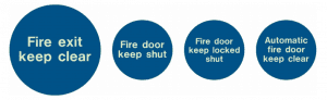 mandatory fire door signs