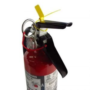 extinguisher with anti tamper tag