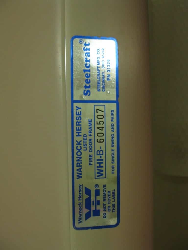Fire Door Frame Label Surrey Fire