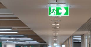 Emergency lighting in offices