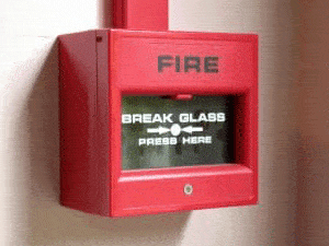 UK Fire Alarm call point