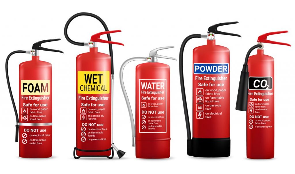 Fire extinguisher servicing clearance requirements